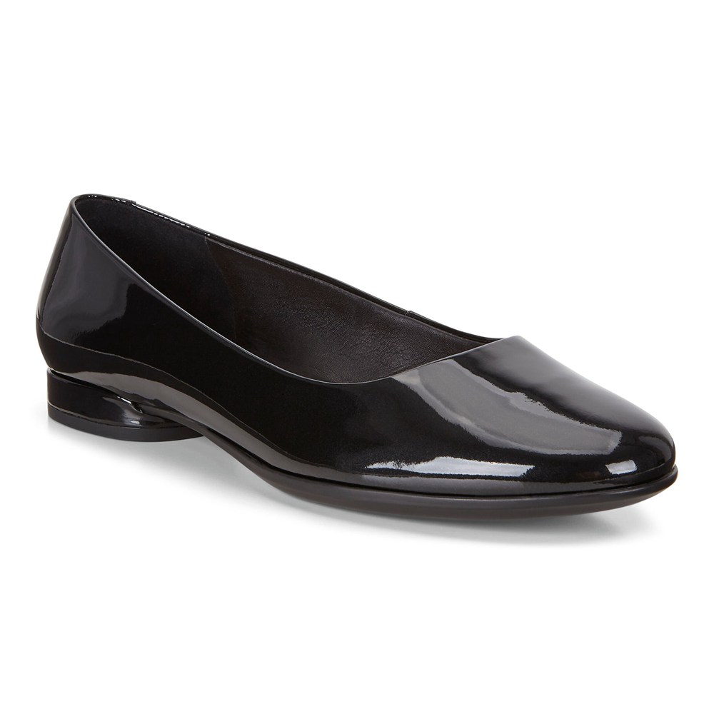 ECCO Womens Ballerinas Black - Anal - AOV-753180